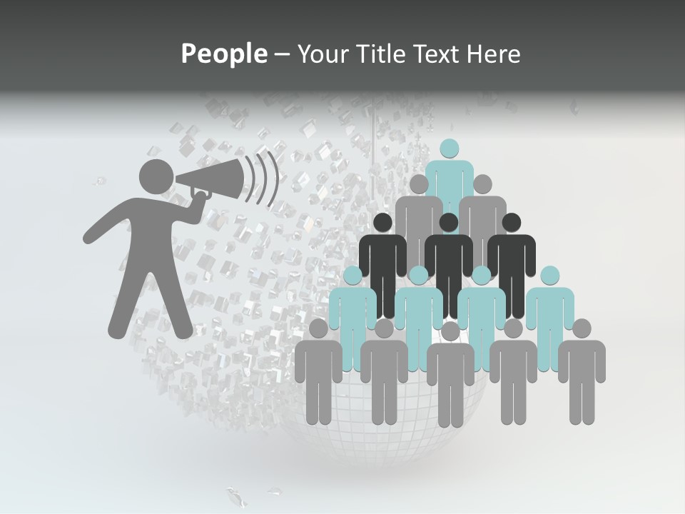 Dancing Explode Glitter PowerPoint Template