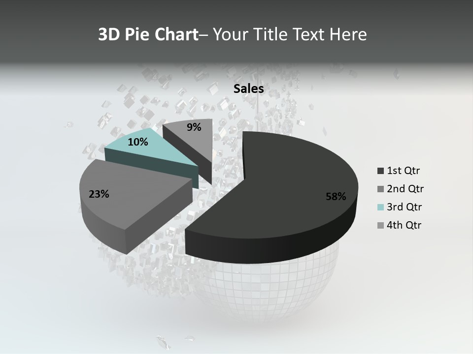 Dancing Explode Glitter PowerPoint Template