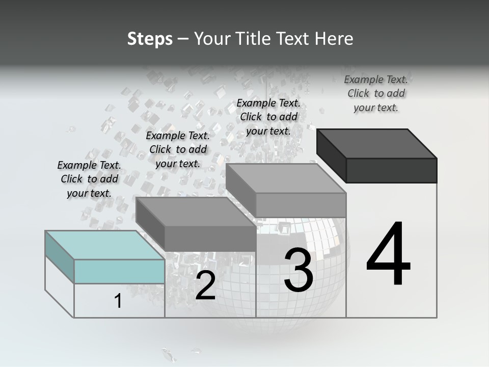 Dancing Explode Glitter PowerPoint Template