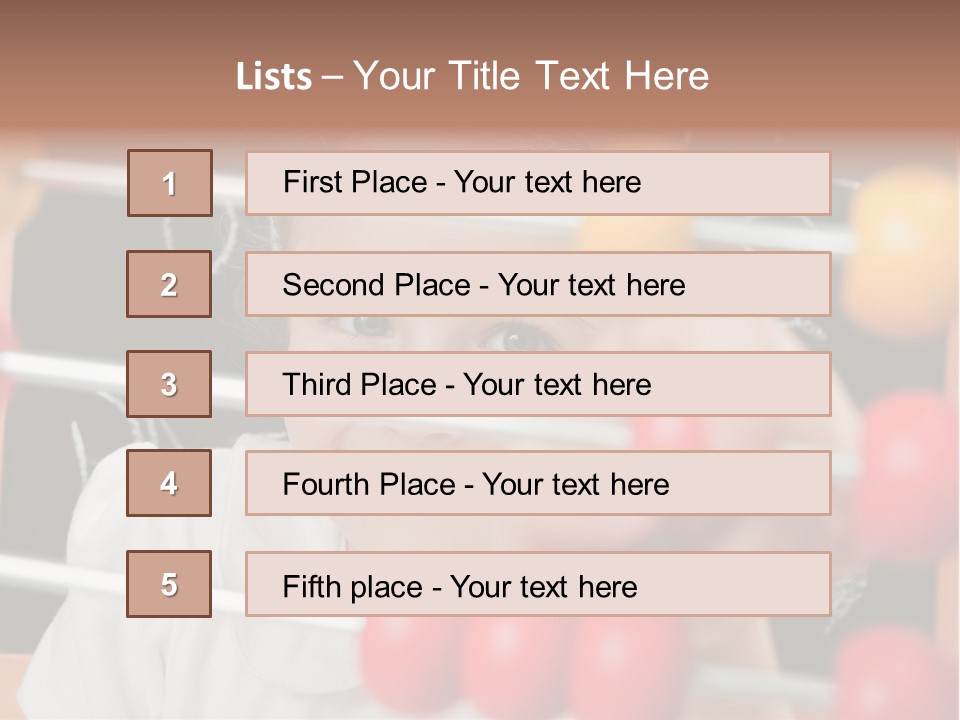 Colored Sign Student PowerPoint Template