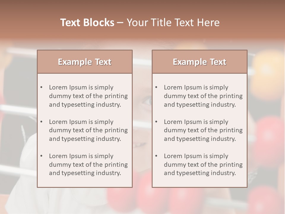 Colored Sign Student PowerPoint Template