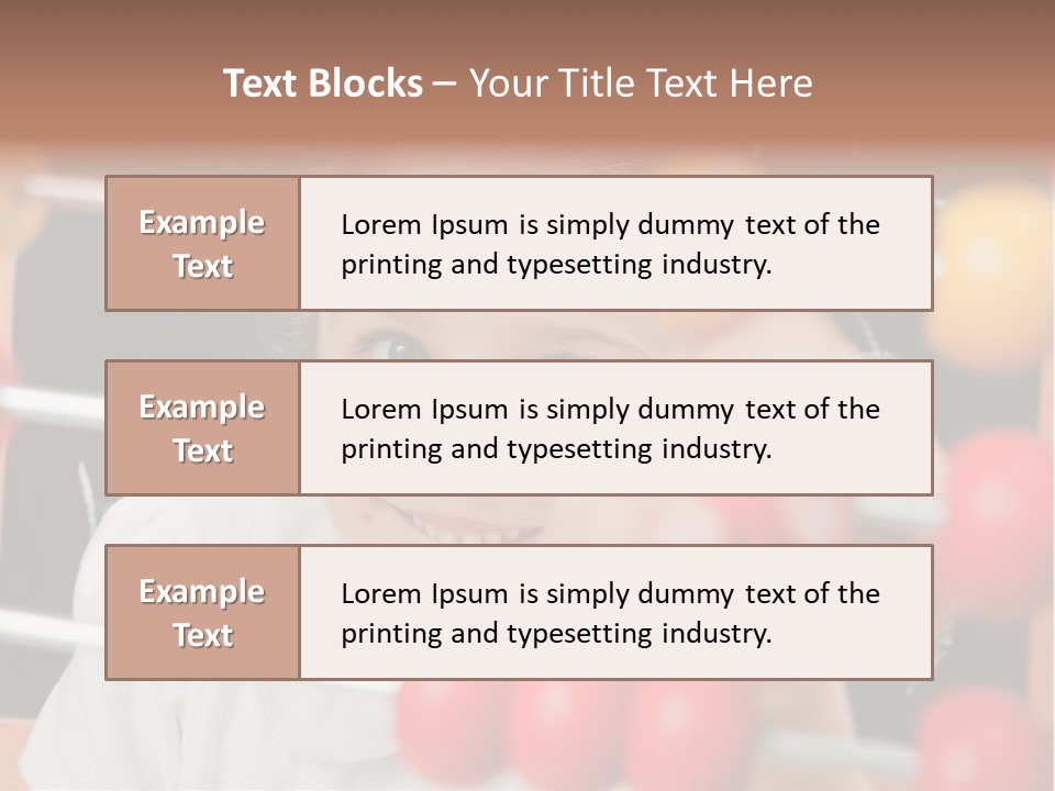 Colored Sign Student PowerPoint Template