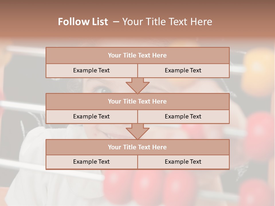 Colored Sign Student PowerPoint Template