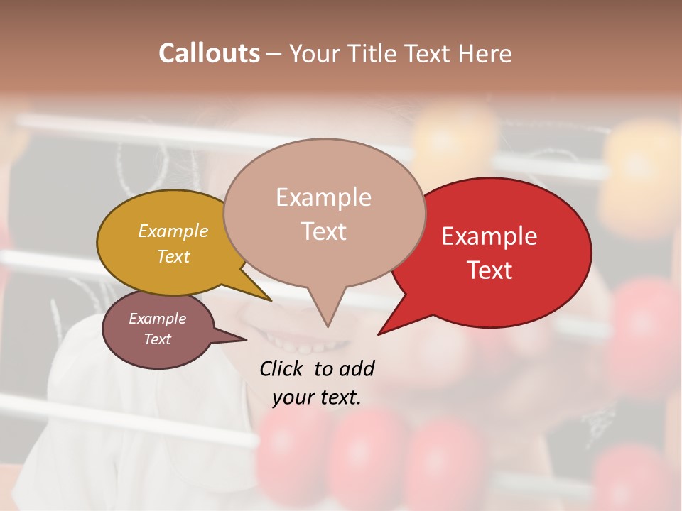 Colored Sign Student PowerPoint Template