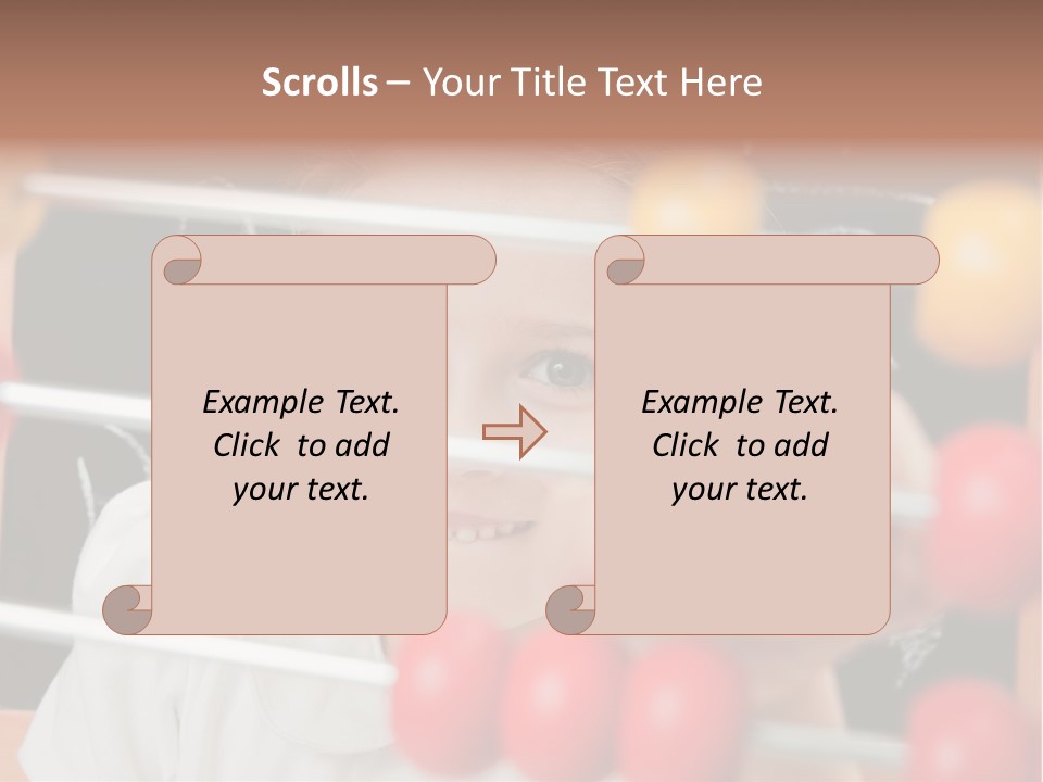 Colored Sign Student PowerPoint Template