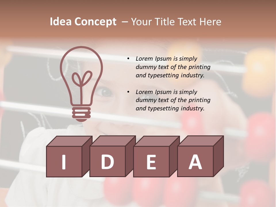 Colored Sign Student PowerPoint Template