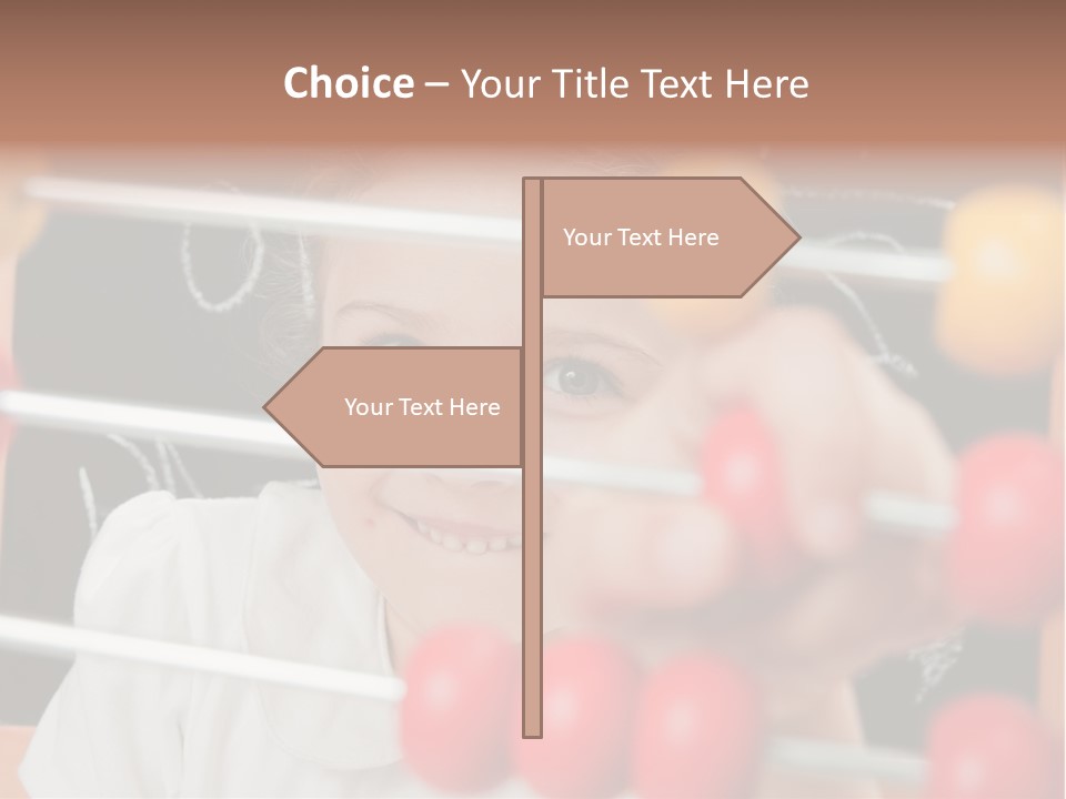 Colored Sign Student PowerPoint Template