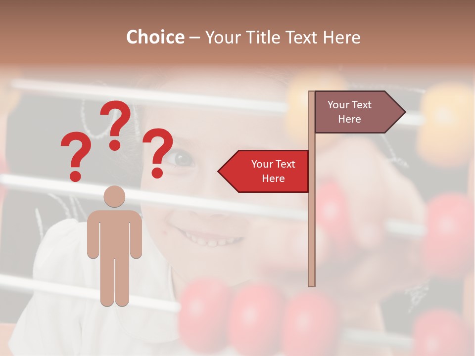 Colored Sign Student PowerPoint Template