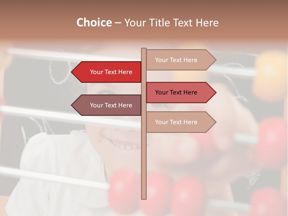 Colored Sign Student PowerPoint Template