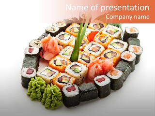 Set Oriental Many PowerPoint Template