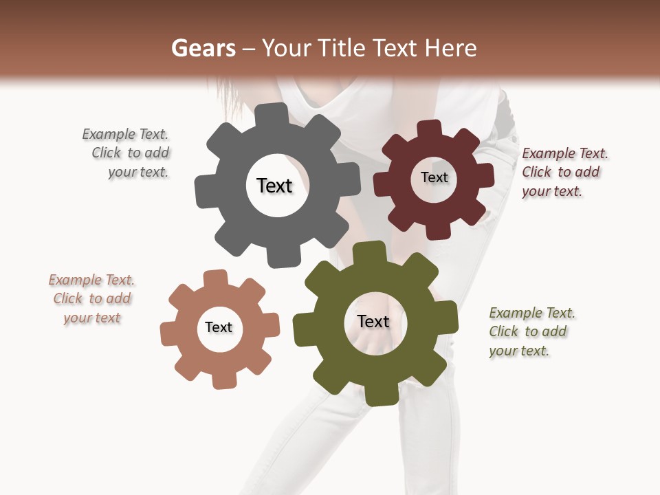 Female Portrait Hot PowerPoint Template