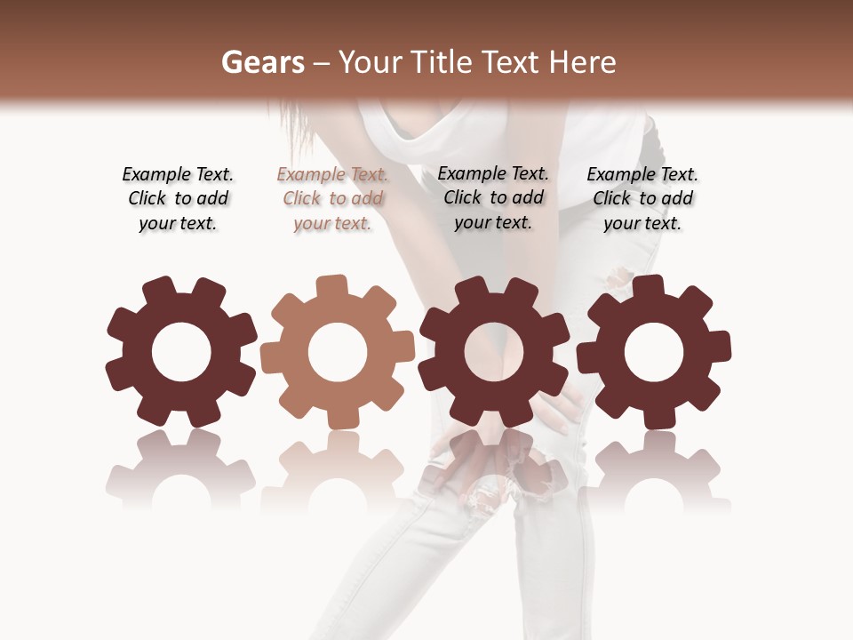 Female Portrait Hot PowerPoint Template