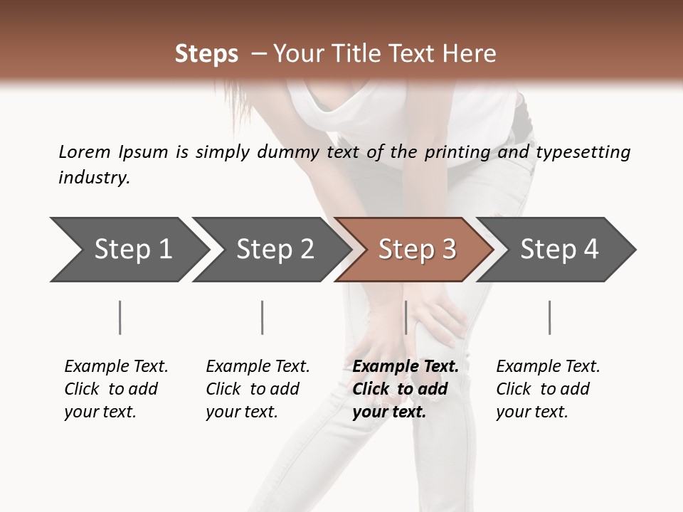 Female Portrait Hot PowerPoint Template