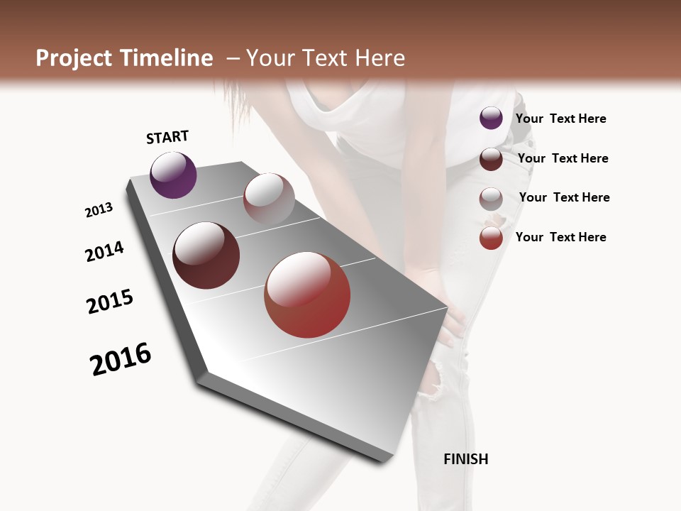 Female Portrait Hot PowerPoint Template