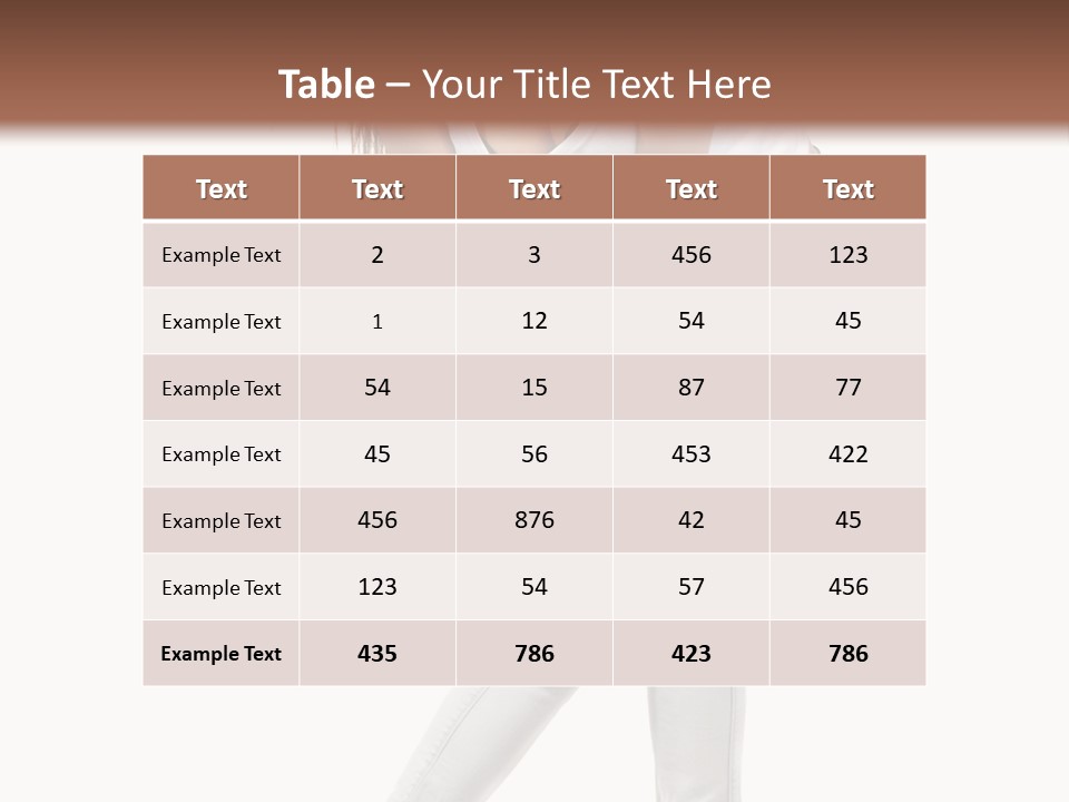 Female Portrait Hot PowerPoint Template