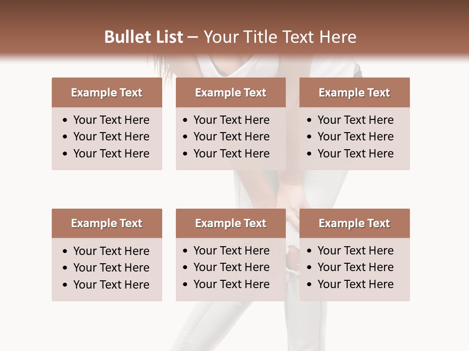 Female Portrait Hot PowerPoint Template