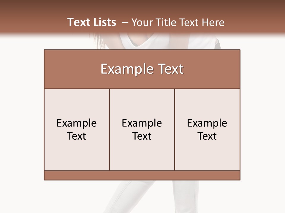 Female Portrait Hot PowerPoint Template