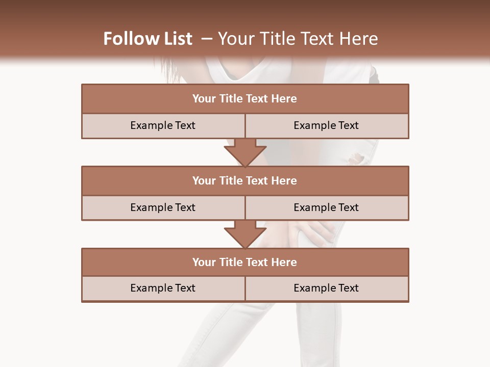 Female Portrait Hot PowerPoint Template