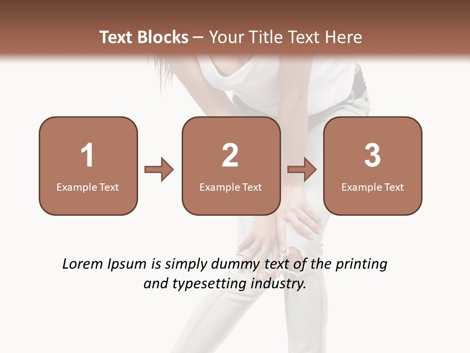 Female Portrait Hot PowerPoint Template