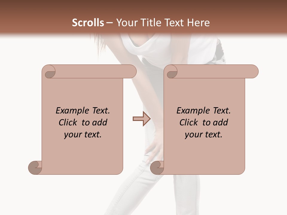 Female Portrait Hot PowerPoint Template