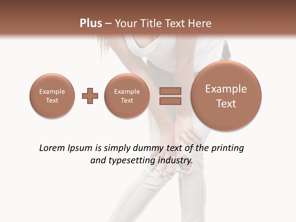Female Portrait Hot PowerPoint Template