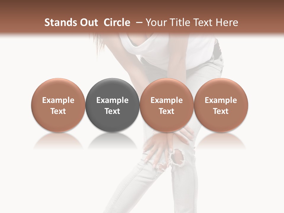 Female Portrait Hot PowerPoint Template