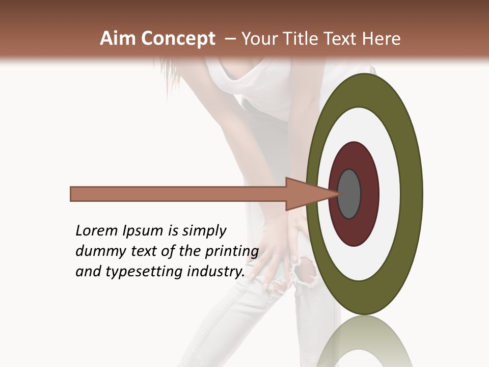 Female Portrait Hot PowerPoint Template