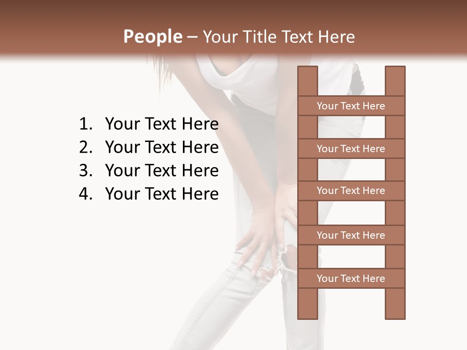 Female Portrait Hot PowerPoint Template