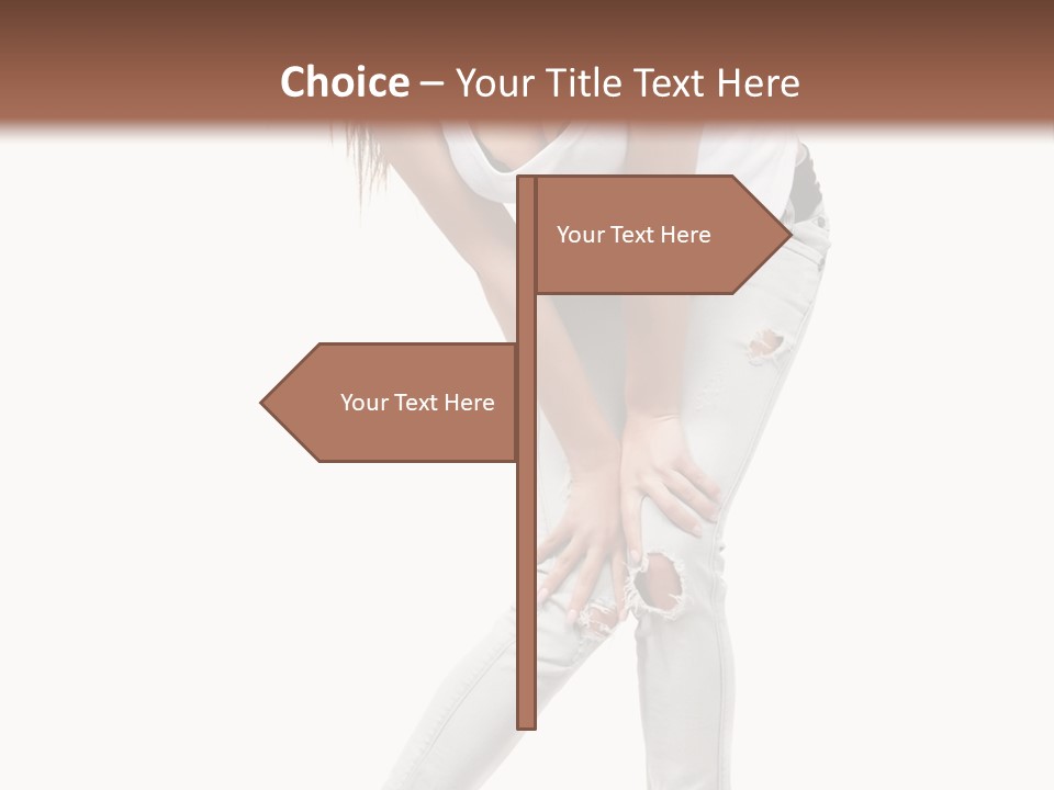 Female Portrait Hot PowerPoint Template