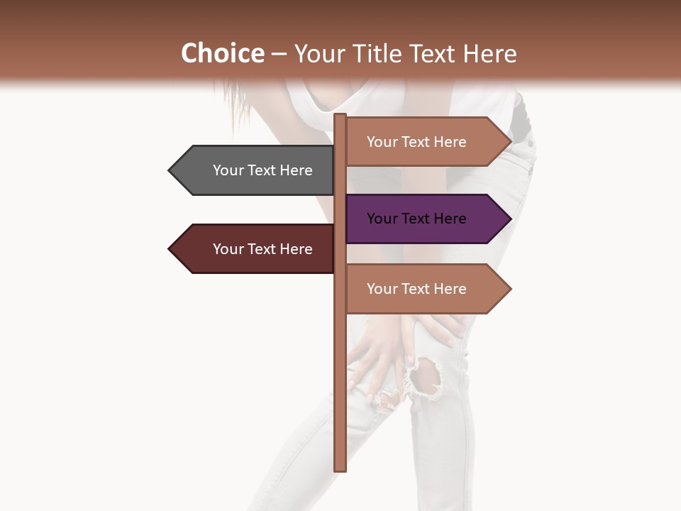 Female Portrait Hot PowerPoint Template