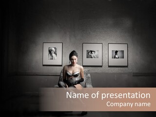 Art Lingerie Lounge PowerPoint Template