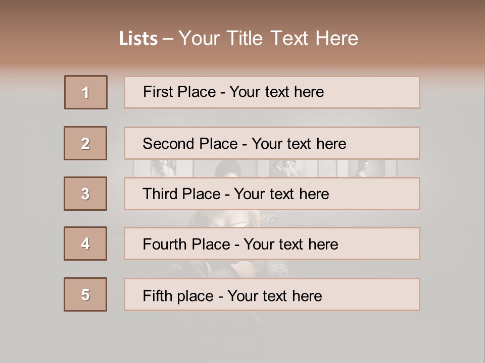Art Lingerie Lounge PowerPoint Template