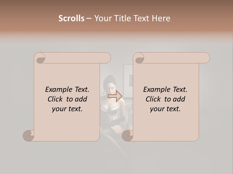 Art Lingerie Lounge PowerPoint Template