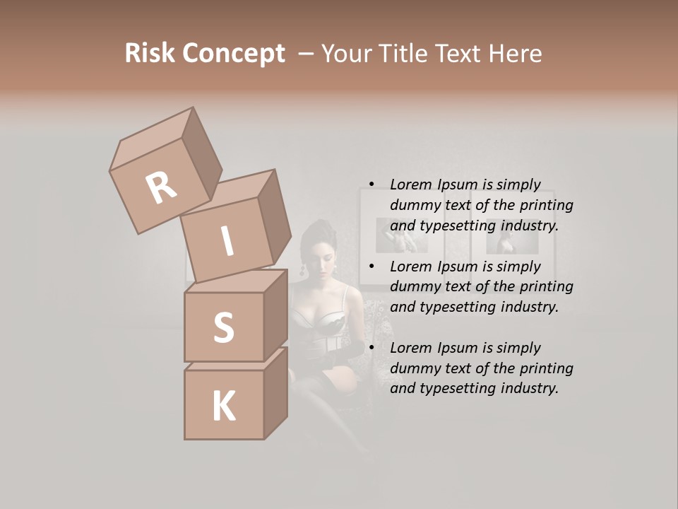 Art Lingerie Lounge PowerPoint Template