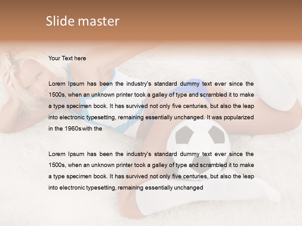 Beautiful Fan Goal PowerPoint Template