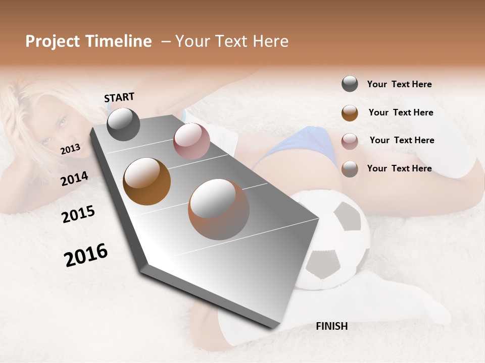 Beautiful Fan Goal PowerPoint Template