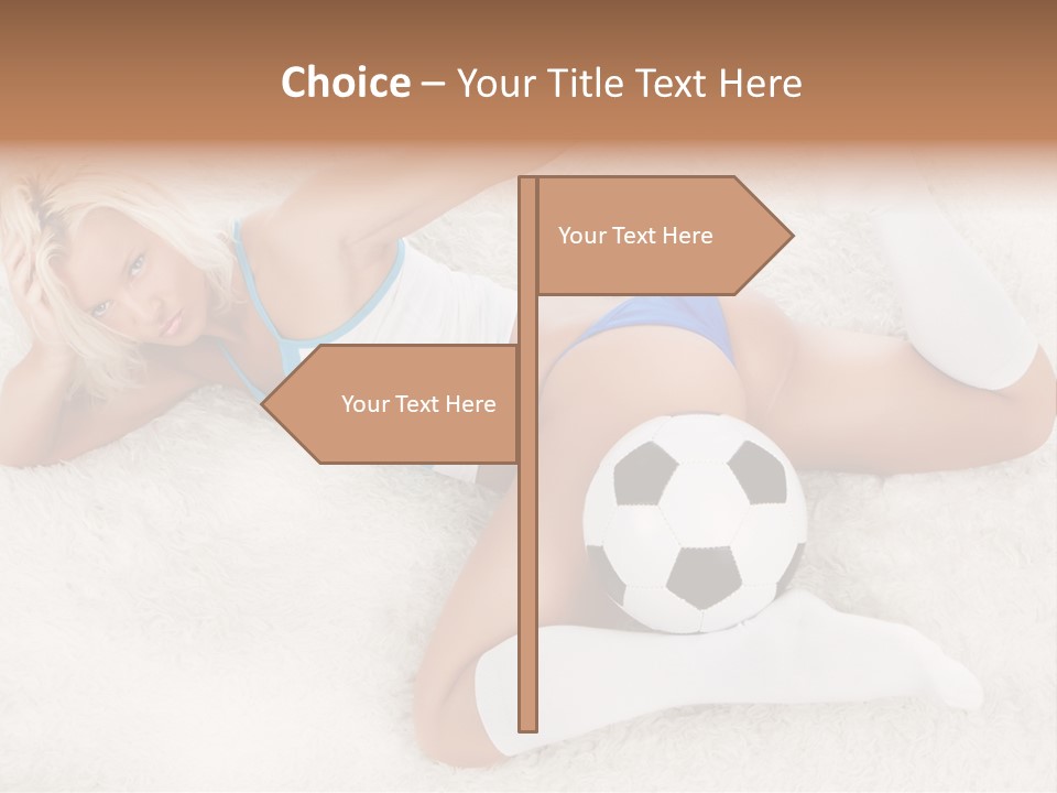 Beautiful Fan Goal PowerPoint Template