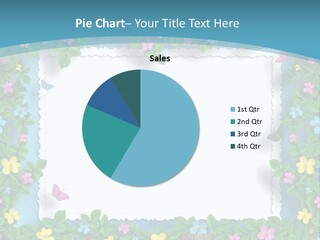 Watering Can Fence Flower PowerPoint Template