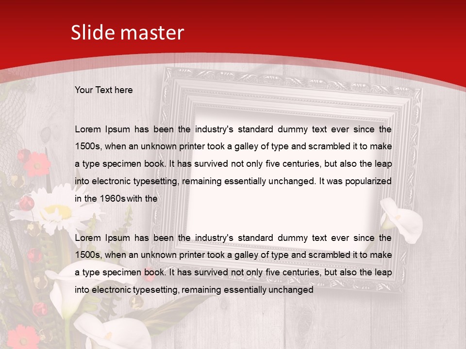 Lace Congratulation Page PowerPoint Template