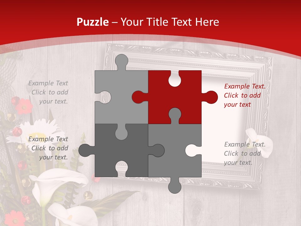 Lace Congratulation Page PowerPoint Template