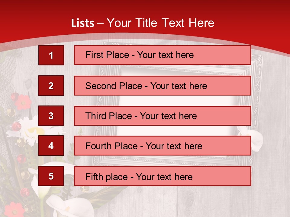 Lace Congratulation Page PowerPoint Template