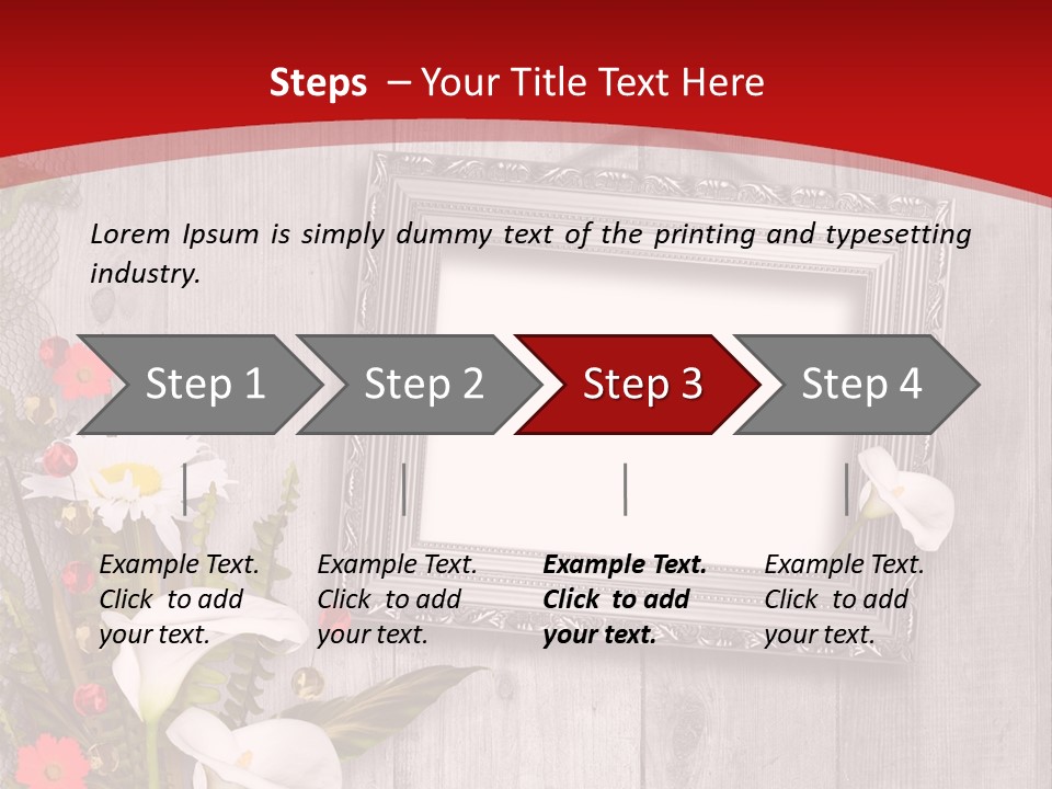 Lace Congratulation Page PowerPoint Template