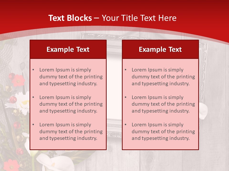 Lace Congratulation Page PowerPoint Template