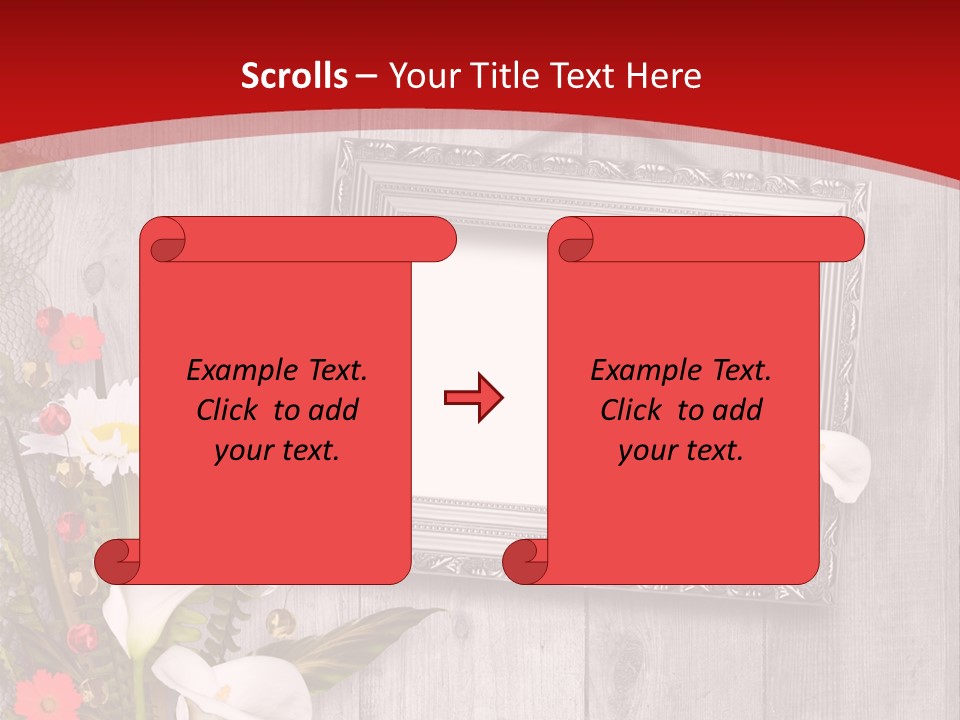 Lace Congratulation Page PowerPoint Template