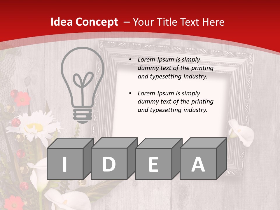 Lace Congratulation Page PowerPoint Template