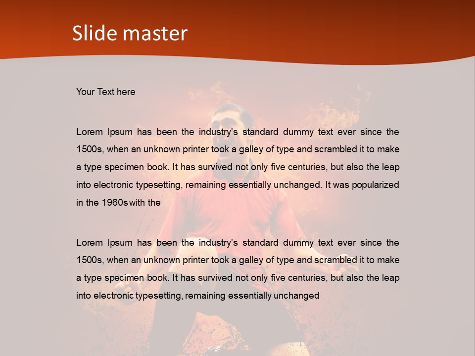 Sunlight Happy Footballer PowerPoint Template