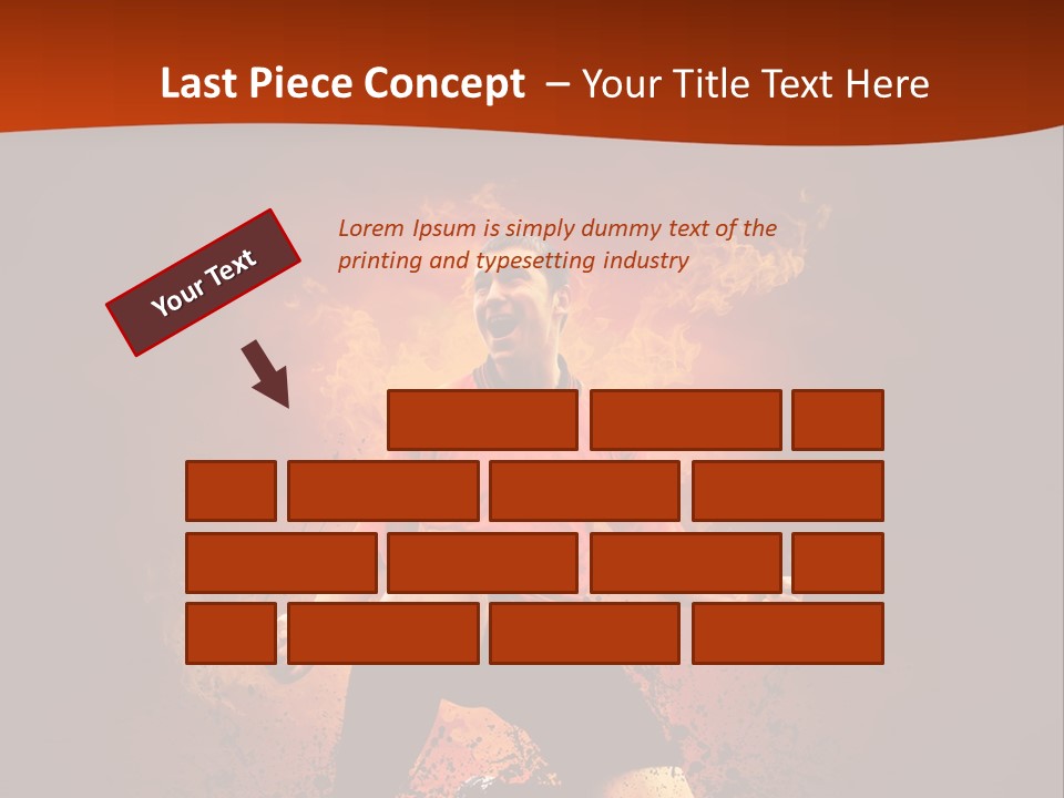 Sunlight Happy Footballer PowerPoint Template