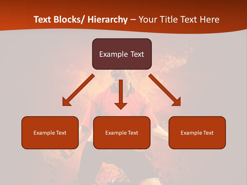 Sunlight Happy Footballer PowerPoint Template