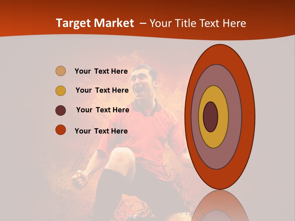 Sunlight Happy Footballer PowerPoint Template