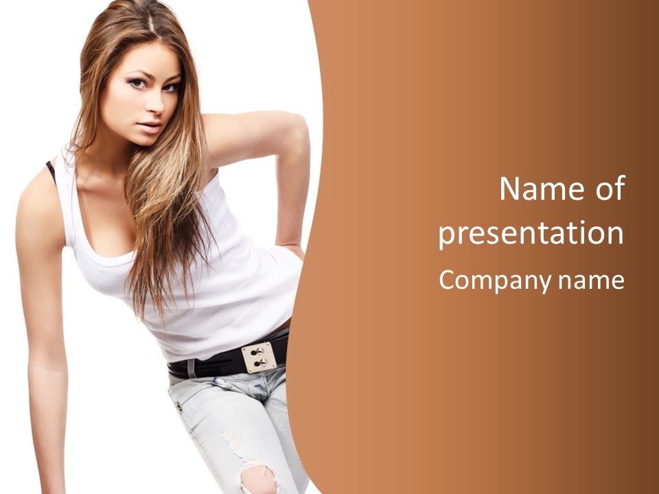 Background Female Skin PowerPoint Template